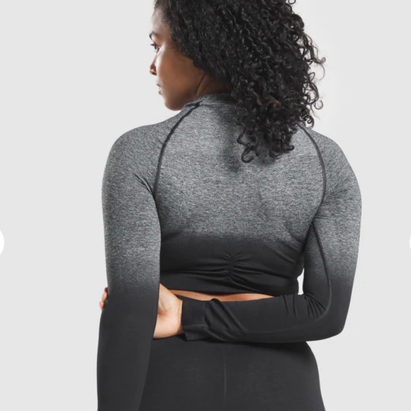 Gymshark ombré long sleeve crop top NWT - Picture 4 of 4